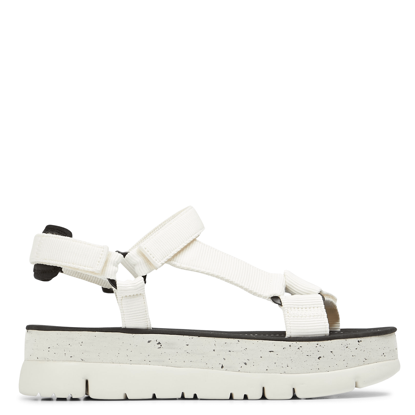 Platte Sandalen Met Klittenband Blanc Camper - Dames | Place des Tendances