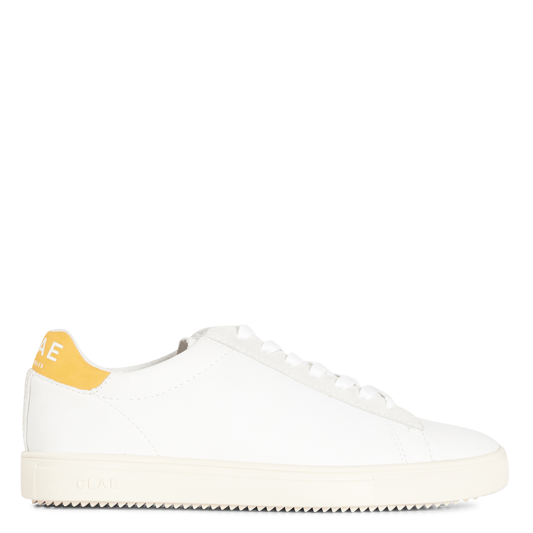 Sale Lage, Leren Sneakers White Leather Golden Glow Clae - Dames | Place  des Tendances