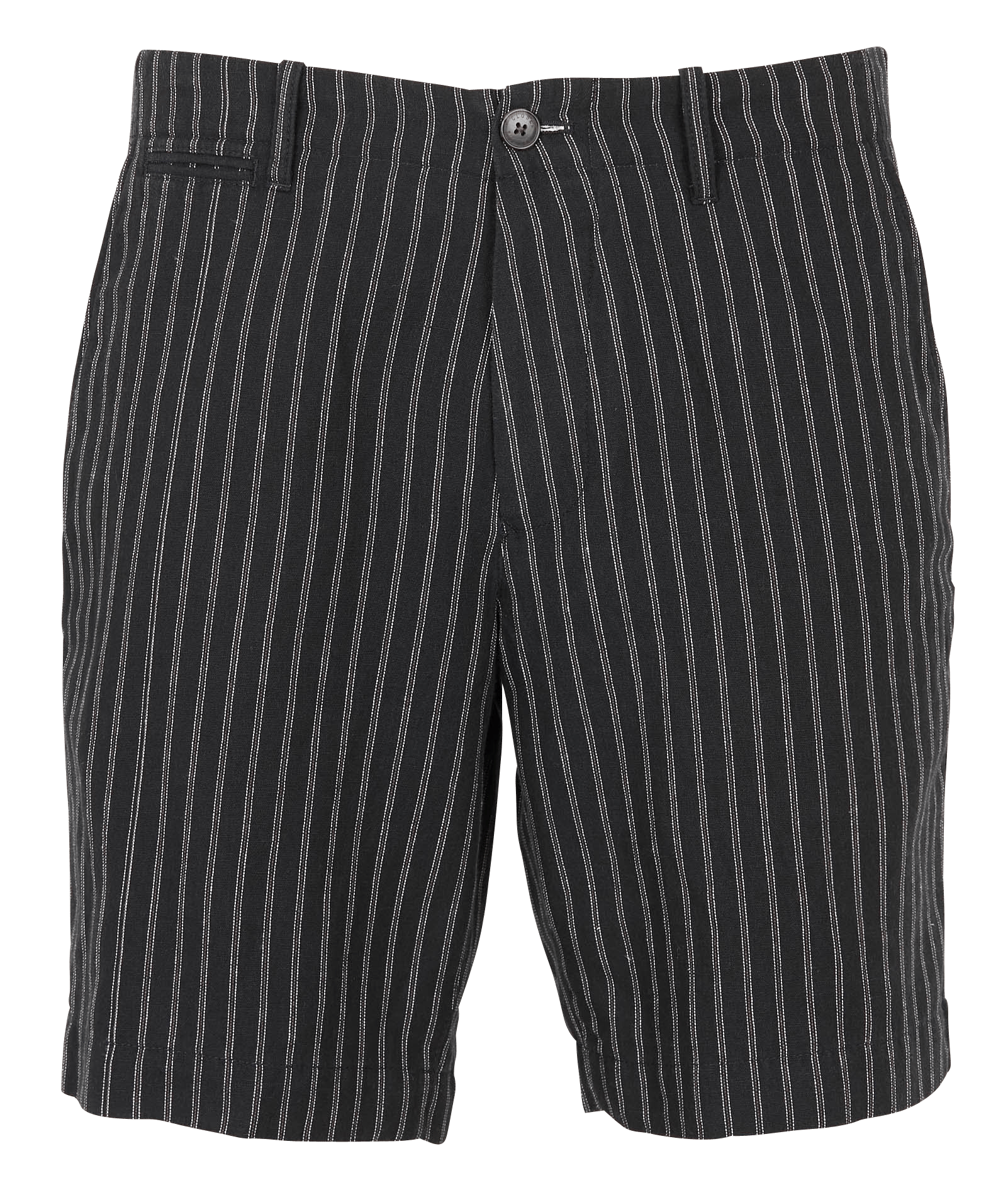 Gestreepte Short Van Linnen- En Katoenmix Dark Night Closed - Heren | Place  des Tendances