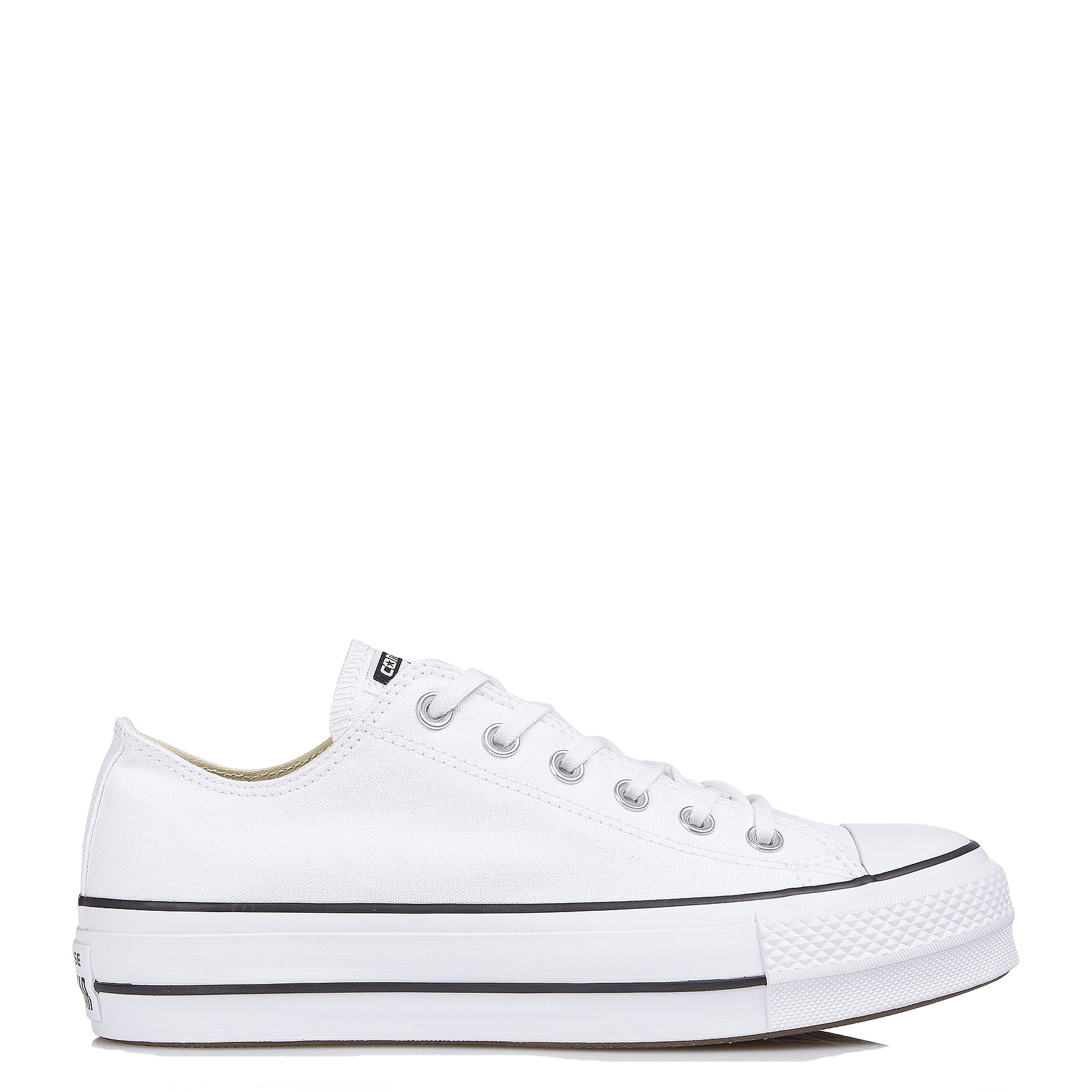Chuck Taylor All Star Lift Sneakers Van Stof White/black/white Converse -  Dames | Place des Tendances