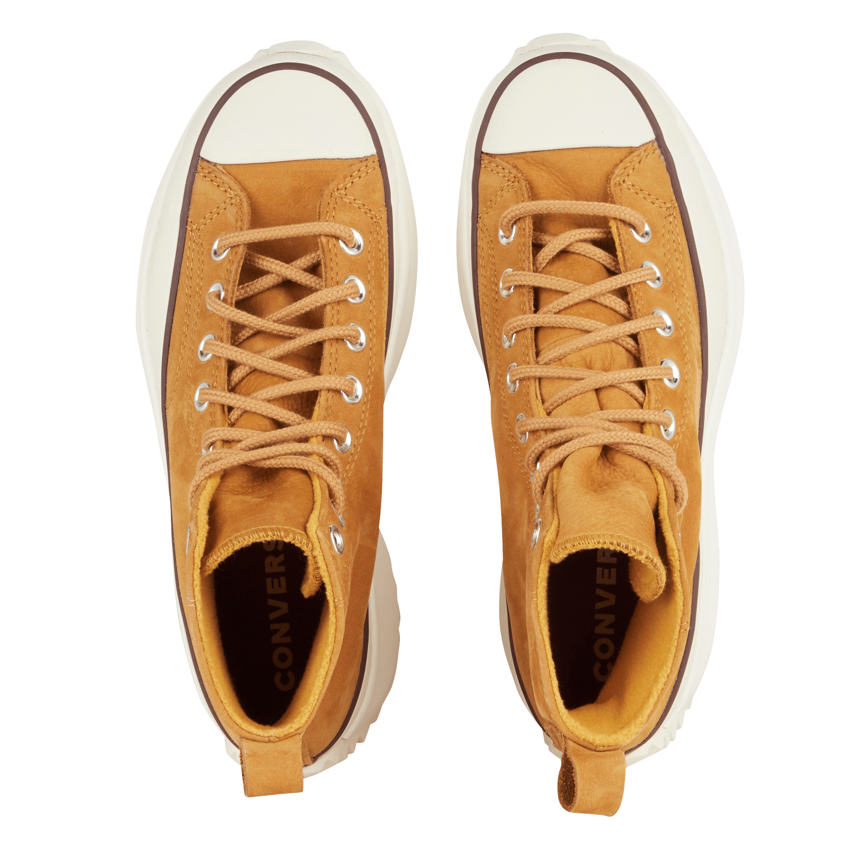 Sale Hoge, Leren Sneakers Brown Converse - Dames | Place des Tendances