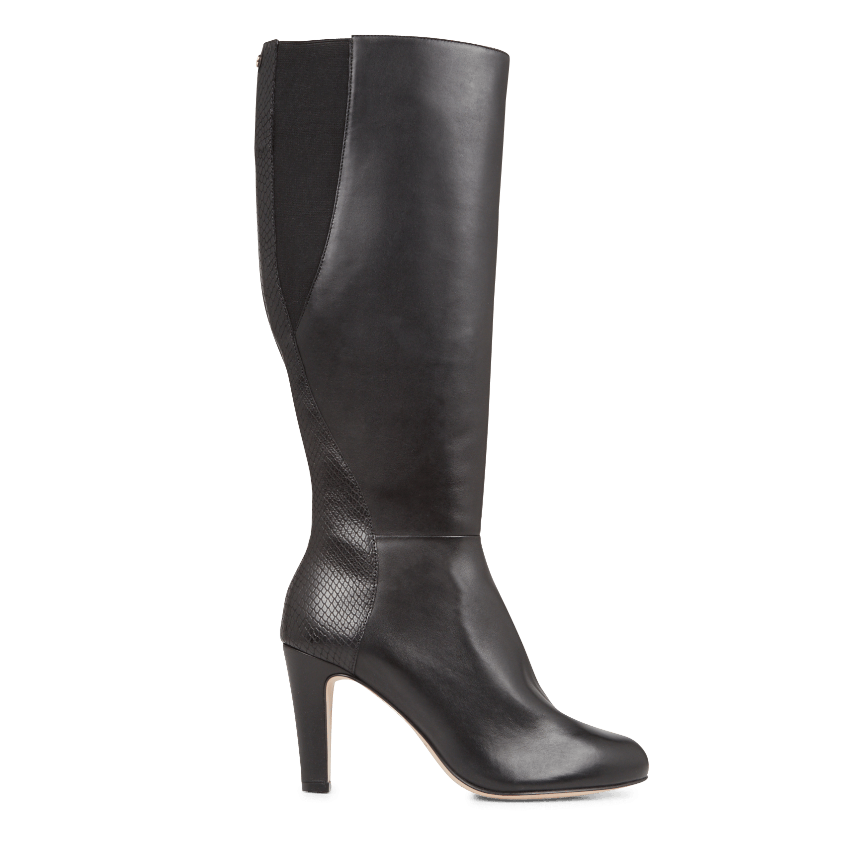 Sale Leren Laarzen Met Hak Noir Cosmoparis - Dames | Place des Tendances