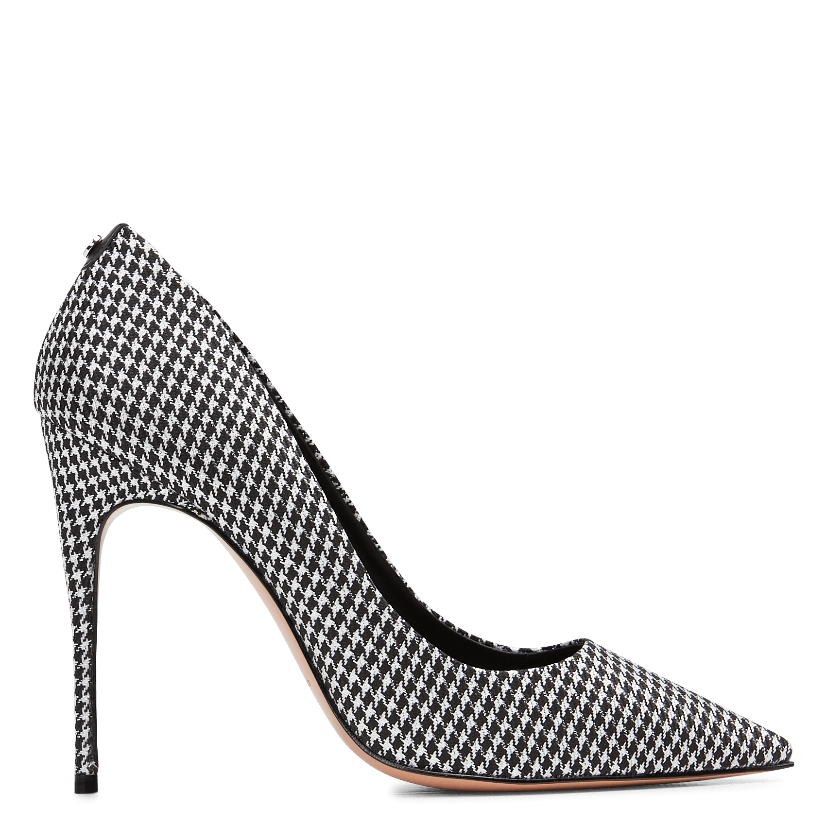 Pumps Met Spitse Neus En Pied-de-poulemotief Noir Cosmoparis - Dames |  Place des Tendances