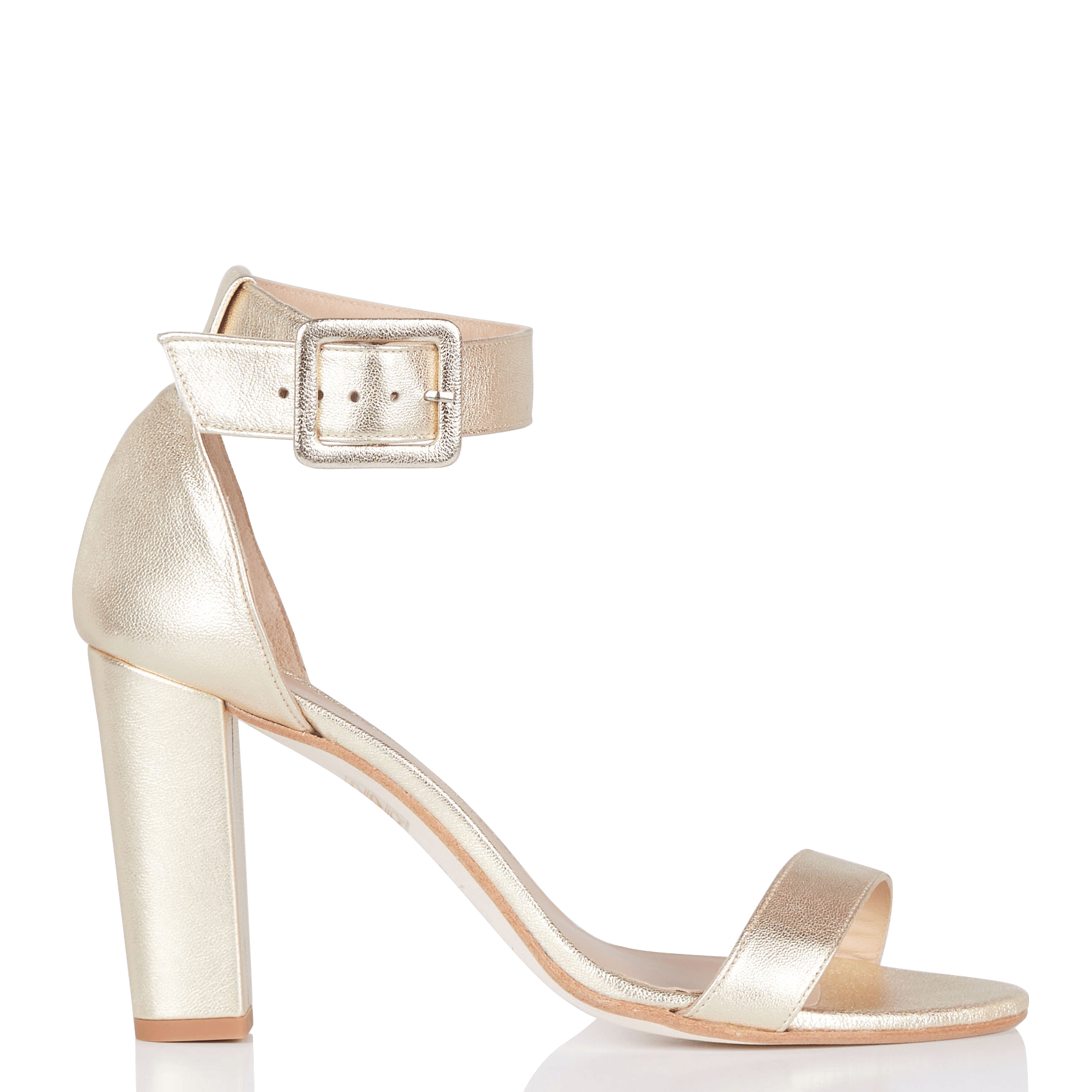 Sandaal Met Hak Leer