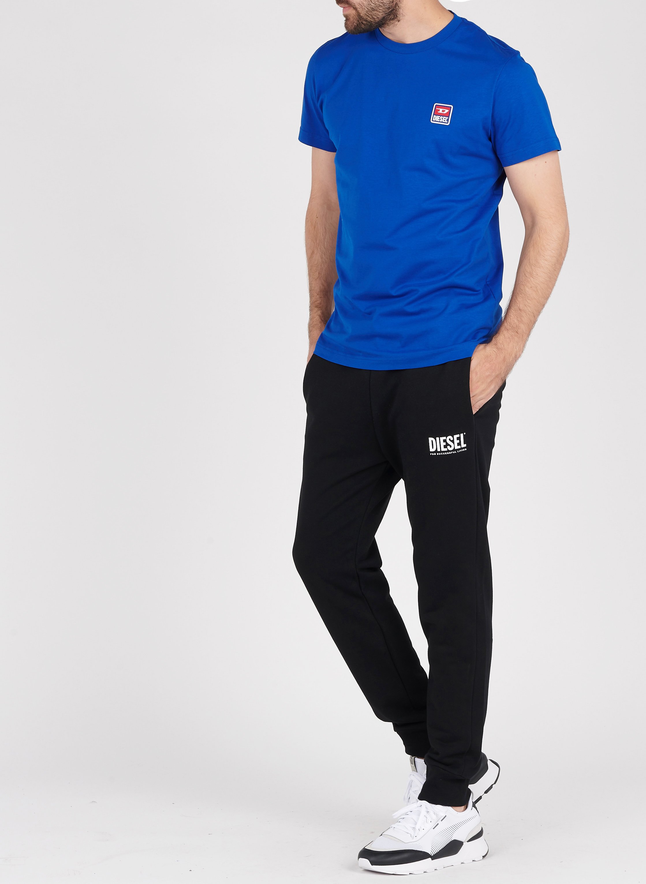 Sale Joggingbroek Van Stevige Jersey 001 - Black Diesel - Heren | Place des  Tendances