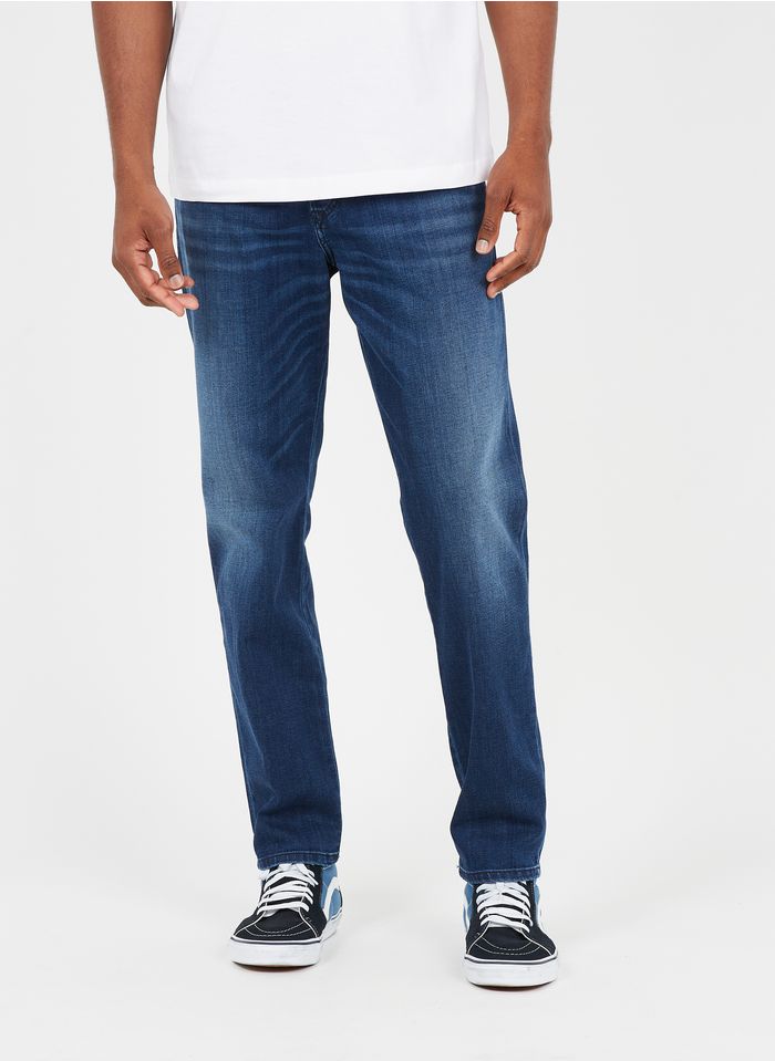 DIESEL Rechte jeans van katoenmix Jeans verschoten