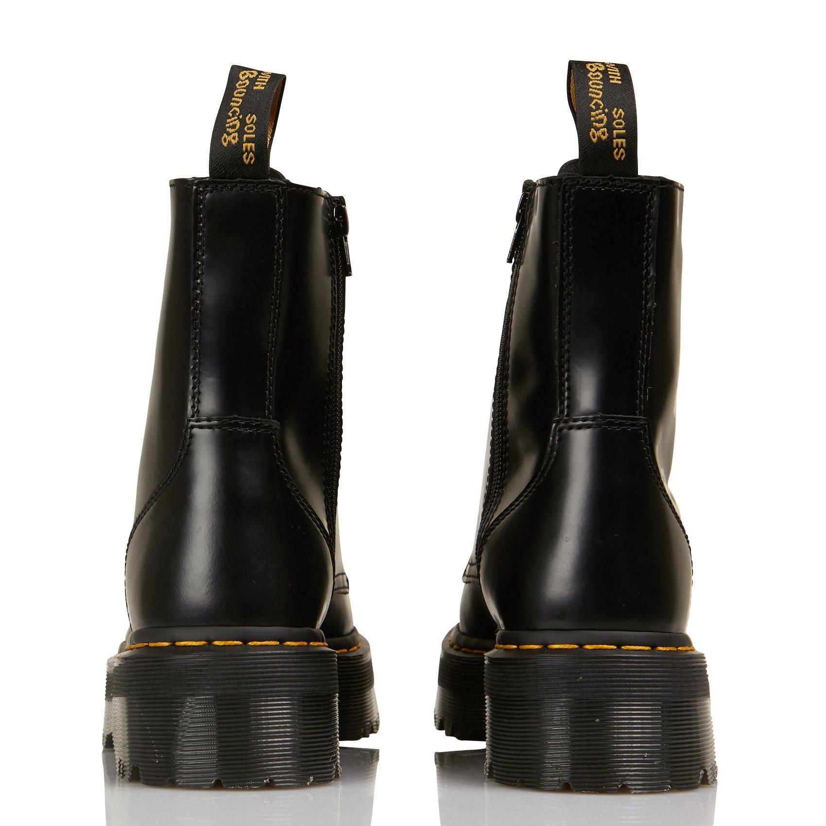 Dr. Martens Dames Enkellaarsjes Zwart led hoge veter bootie | Van den Assem