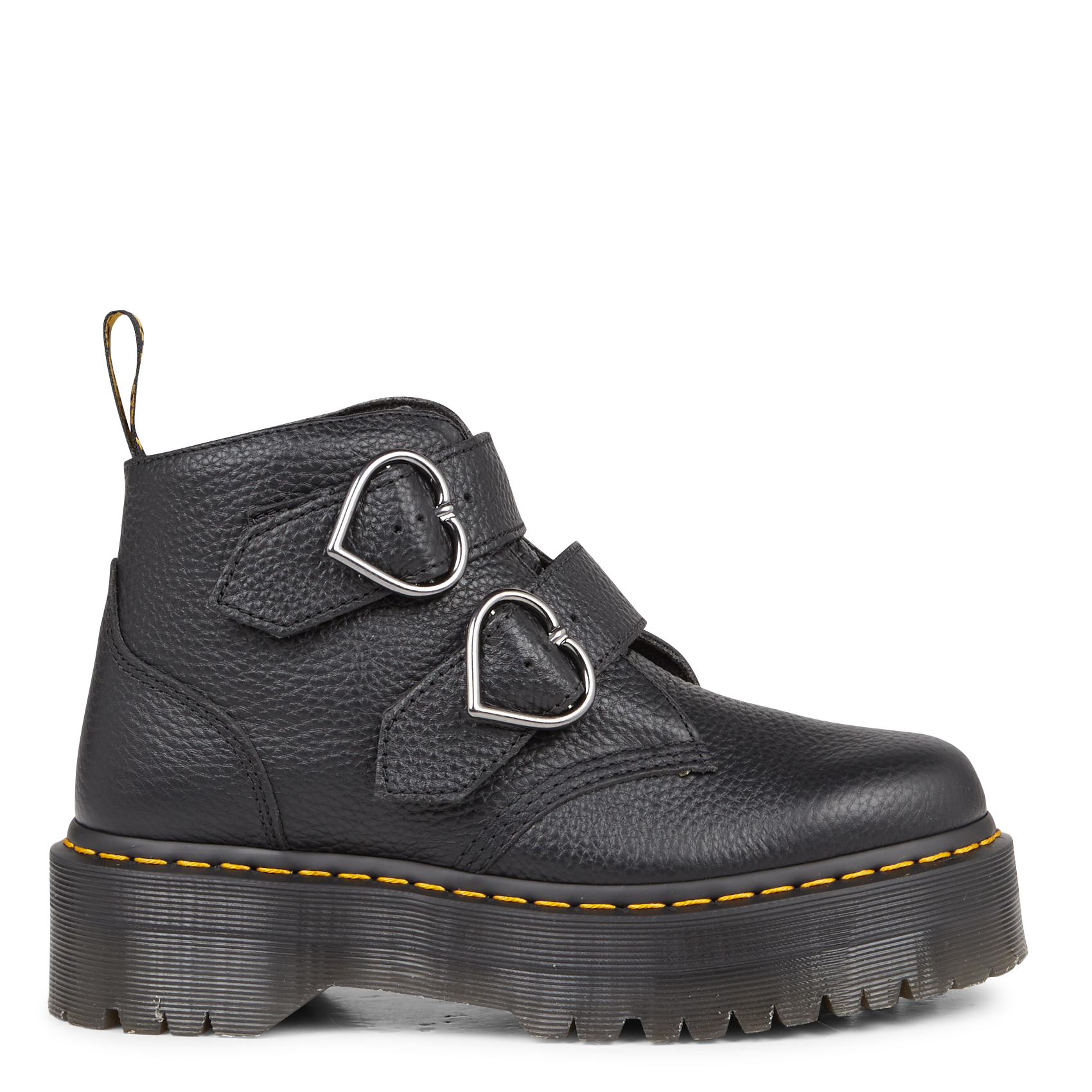 devon heart dr martens black