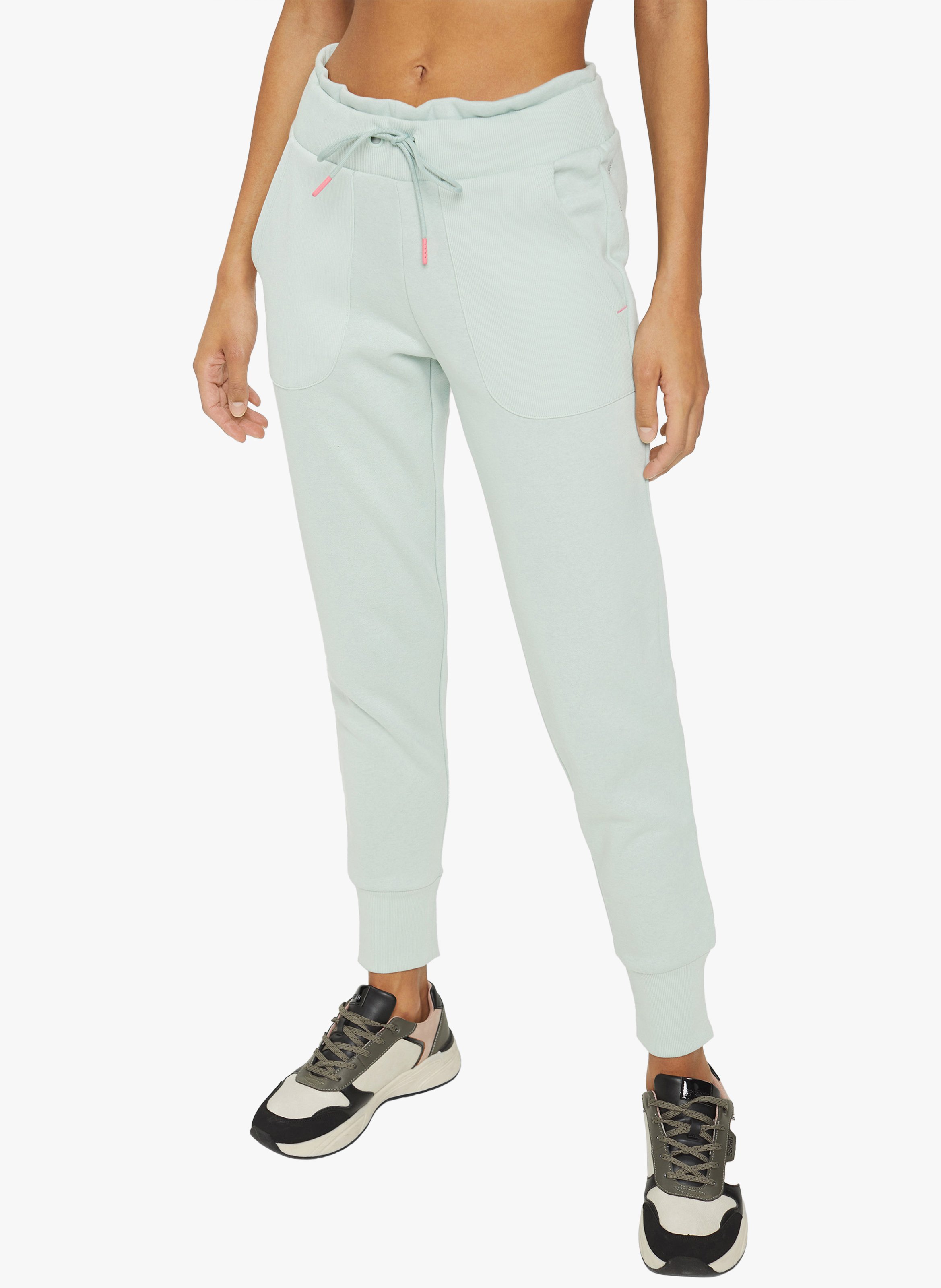 Joggingbroek Van Biologische Katoenmix Pastel Green Esprit - Dames | Place  des Tendances