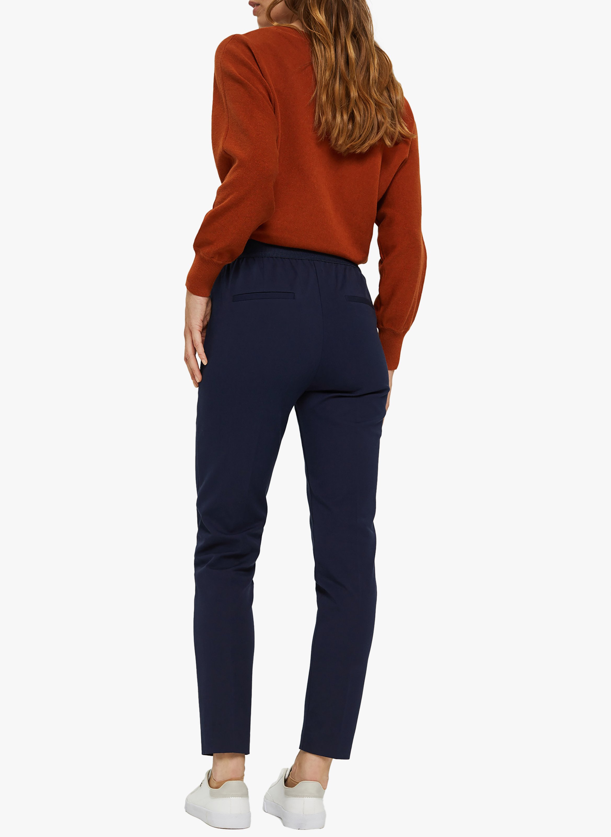 Sale Rechte Broek Met Hoge Taille Navy Esprit - Dames | Place des Tendances