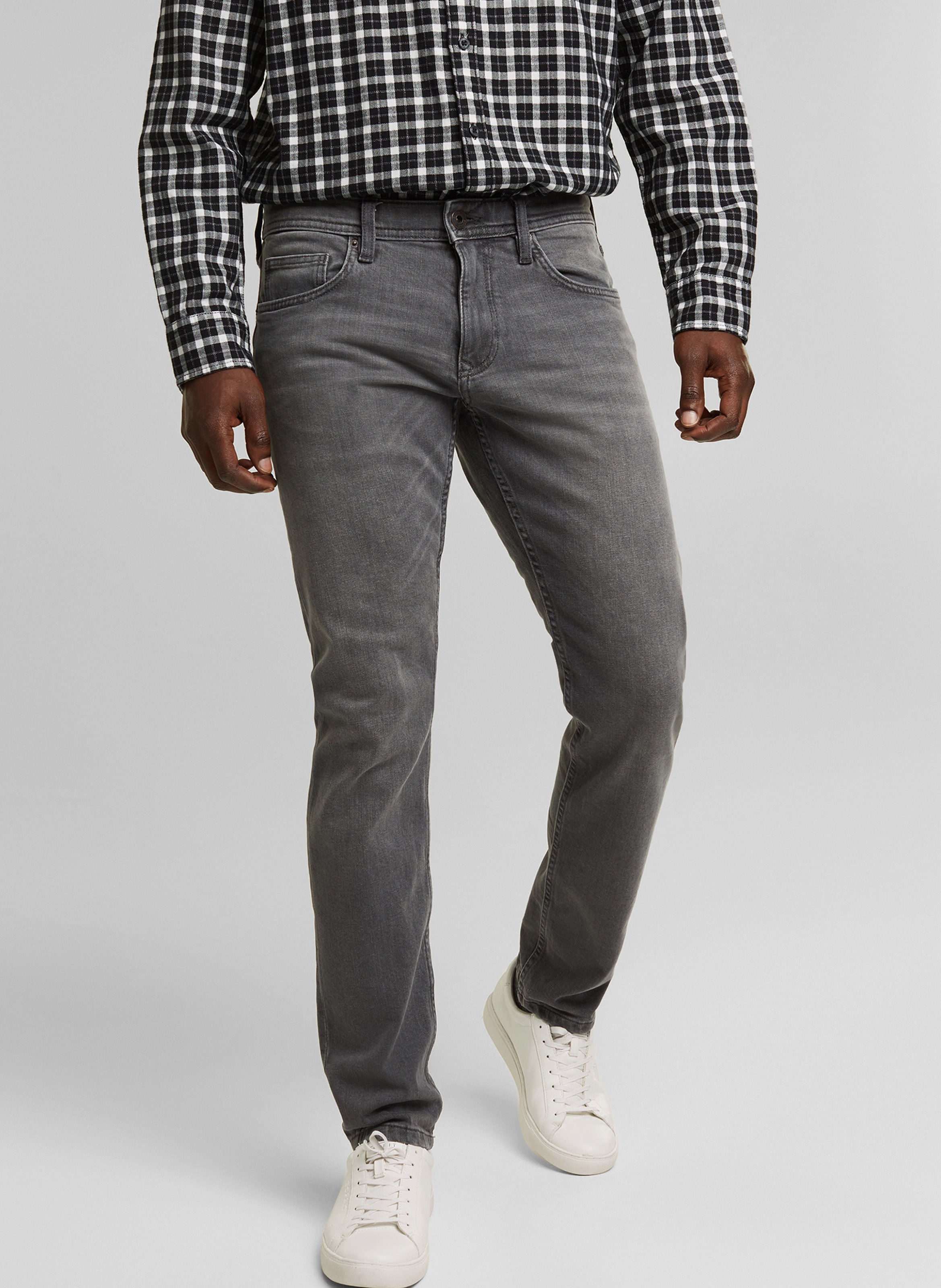 Slim-fit Jeans Met Normale Taille Grey Medium Wash Esprit - Heren | Place  des Tendances