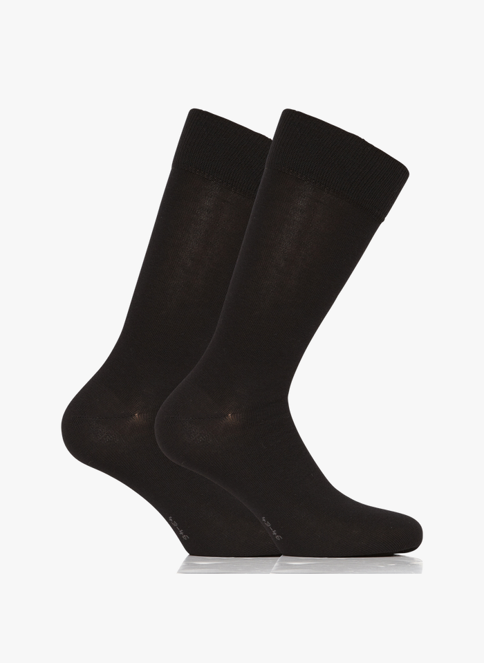 FALKE Set van 2 paar sokken van katoenmix | Zwart