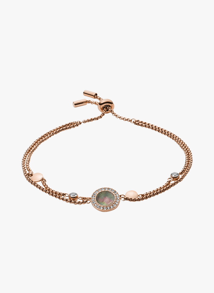 FOSSIL Armband van roestvrij staal | Roze