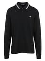 FRED PERRY BLACK/PORCELAIN/PORCELAIN Zwart