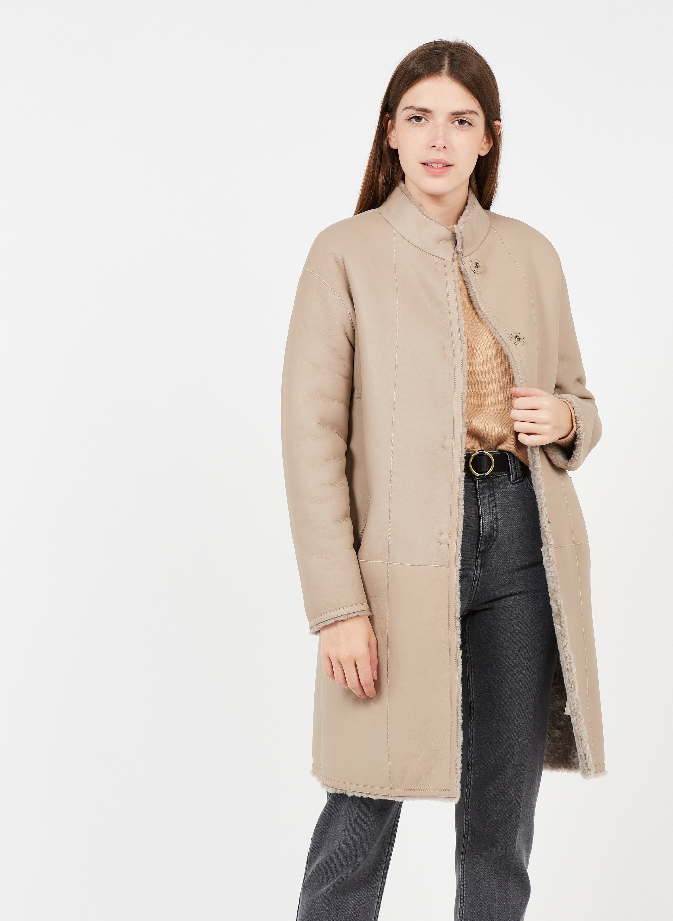 gerard darel shearling coat