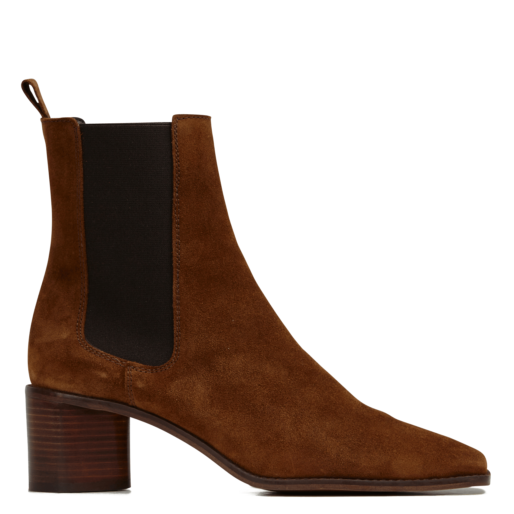 Enkelhoge Chelsea-boots Van Zacht Leer Met Halfhoge Hak Cognac Jonak -  Dames | Place des Tendances
