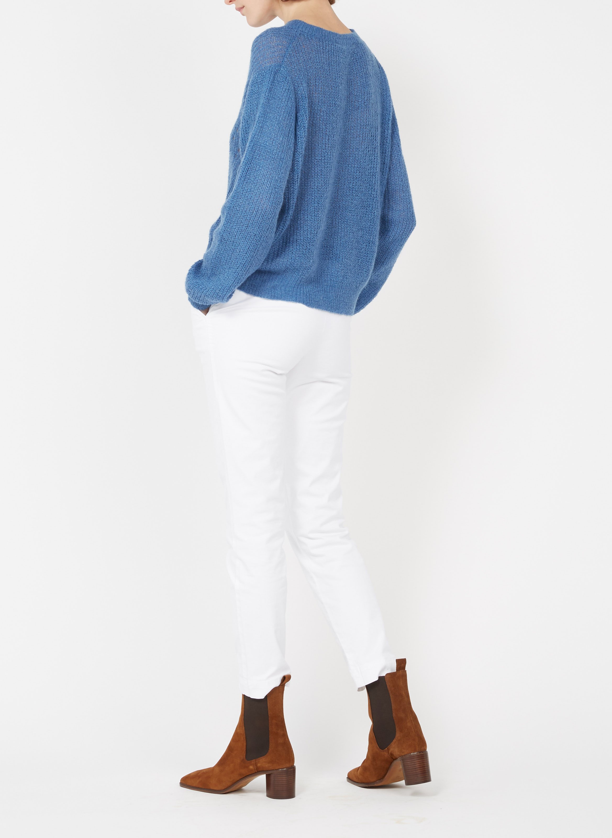 Enkelhoge Chelsea-boots Van Zacht Leer Met Halfhoge Hak Cognac Jonak -  Dames | Place des Tendances