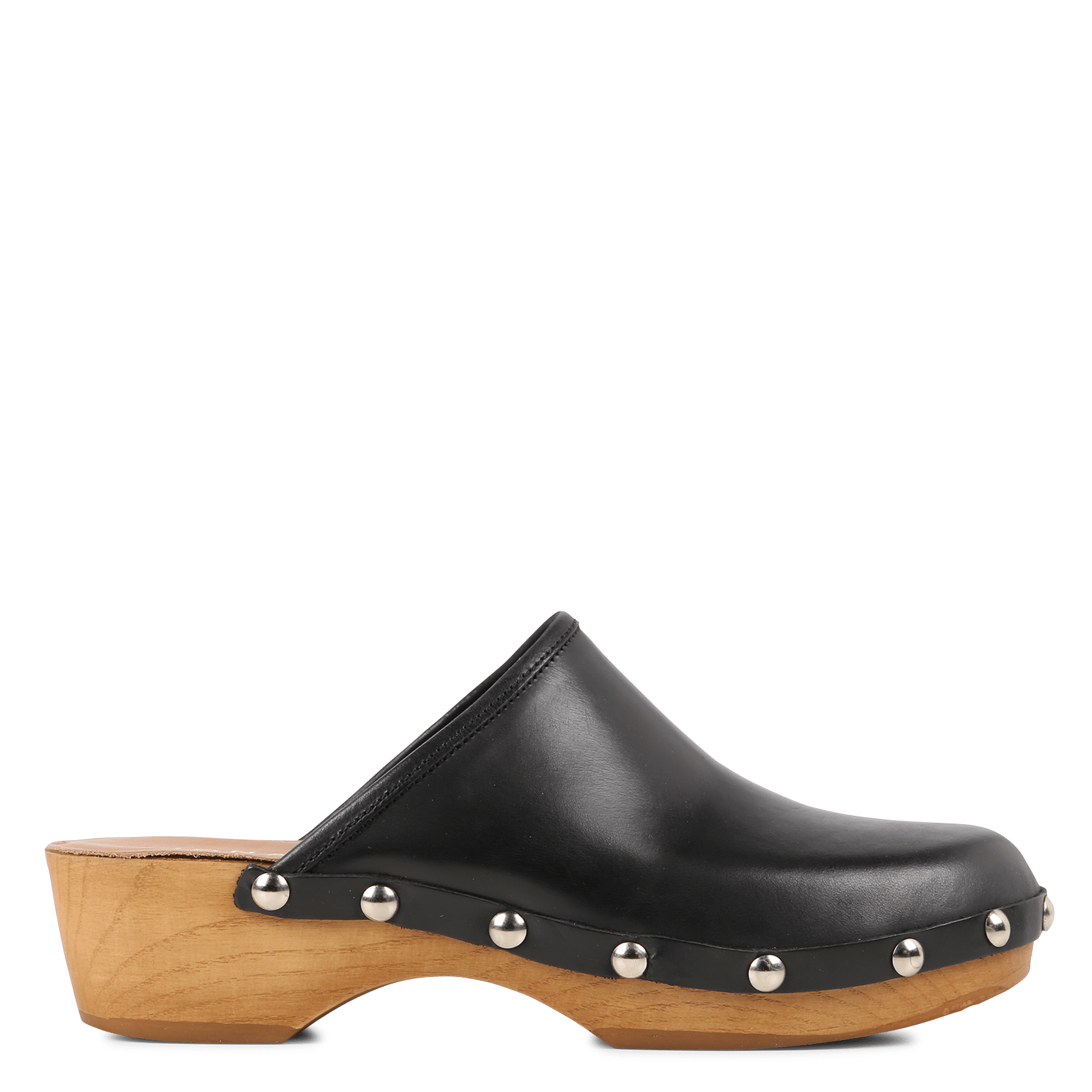 Leren Klompen Met Studs Noir Jonak - Dames | Place des Tendances