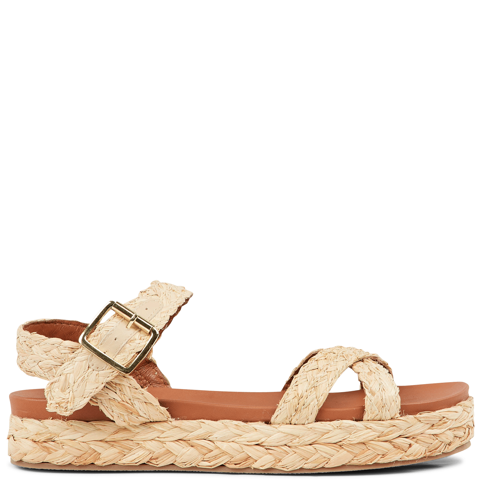 Sandalen Van Raffia Met Sleehak Beige Jonak - Dames | Place des Tendances
