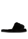 KARL LAGERFELD Black Synth Fur Zwart