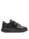 KARL LAGERFELD Black Lthr Mono Zwart