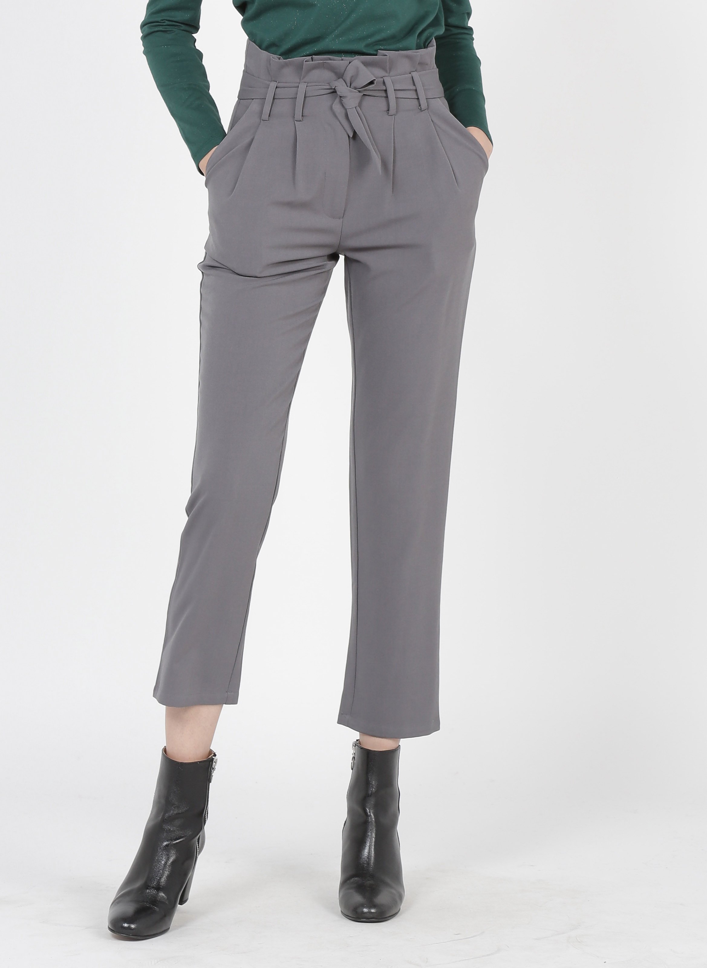 Sale Rechte Broek Met Hoge Taille Gris Karl Marc John - Dames | Place des  Tendances