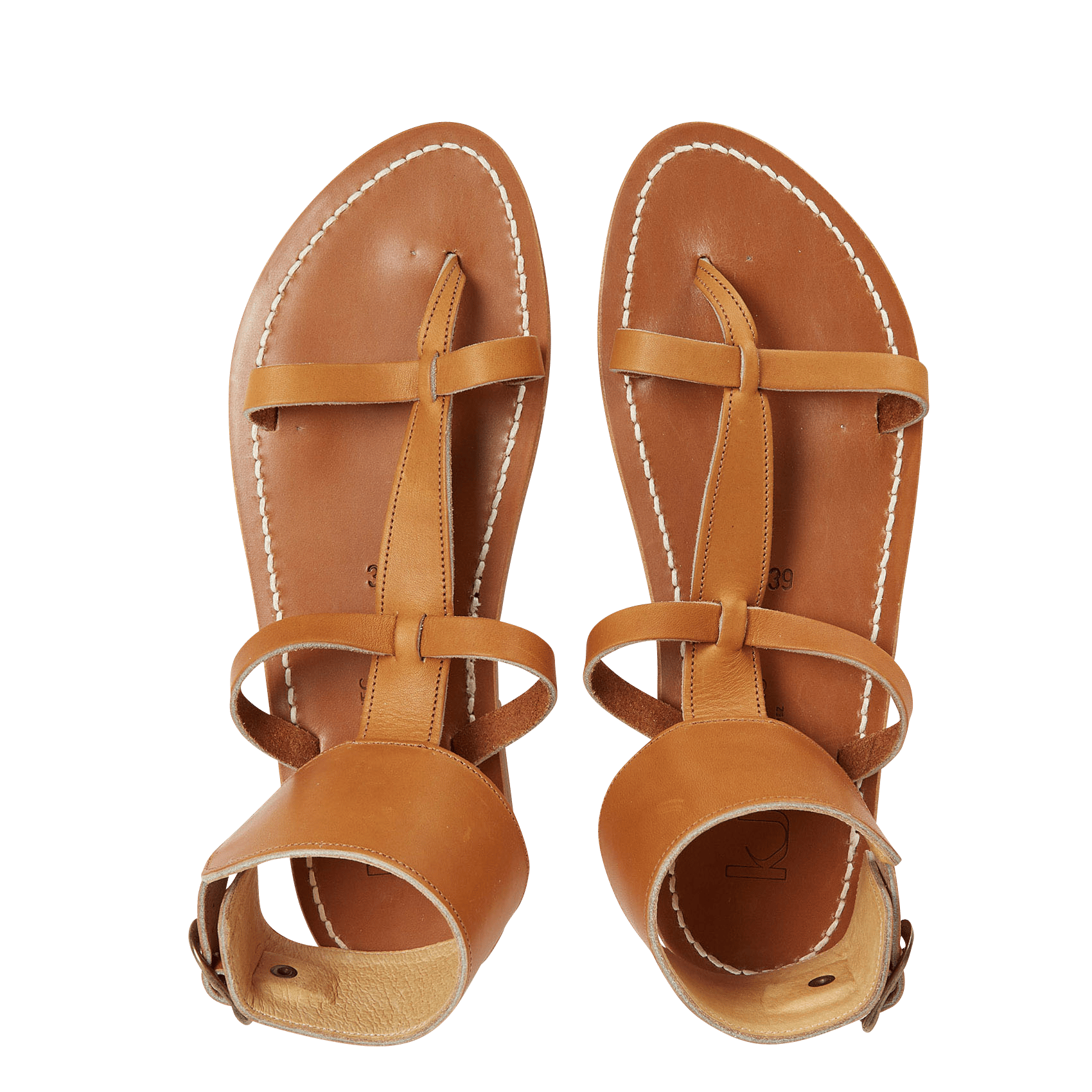 Platte Leren Sandalen Met Enkelbandje Pul Naturel K Jacques - Dames | Place  des Tendances