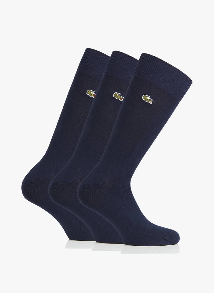 LACOSTE 3 paar sokken van katoenmix | Blauw