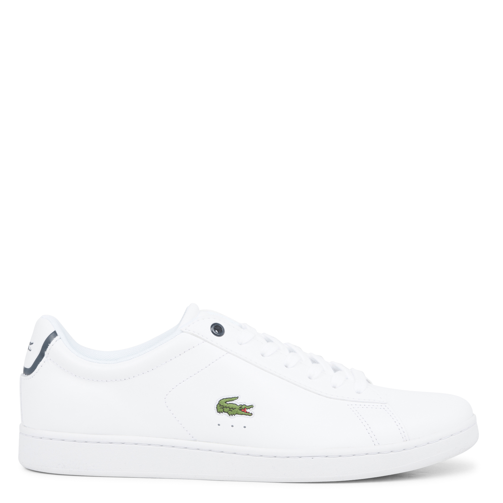 Sale Lage, Leren Sneakers Wht/nvy Lacoste - Heren | Place des Tendances