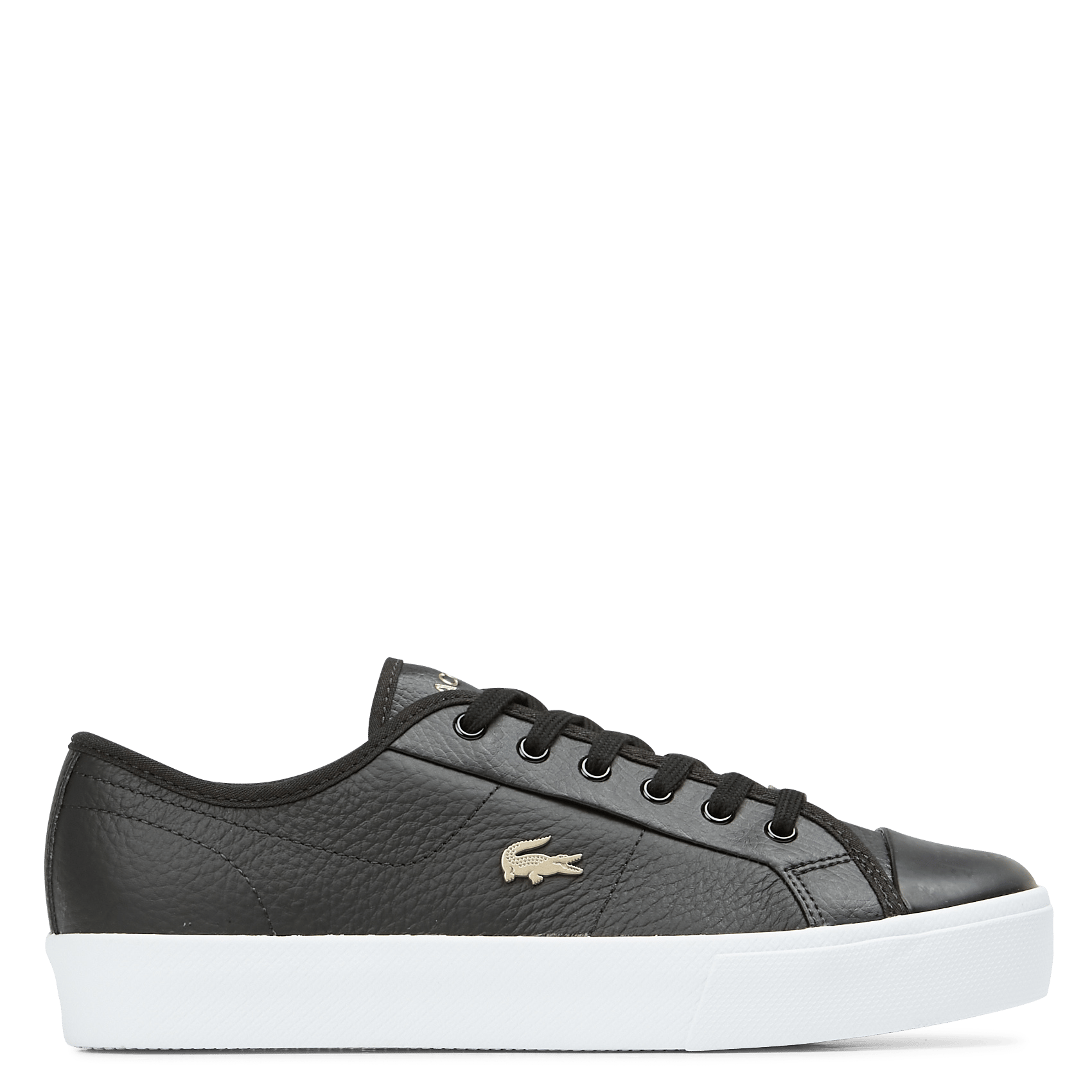 Sale Lage, Leren Sneakers Blk/wht Lacoste - Dames | Place des Tendances