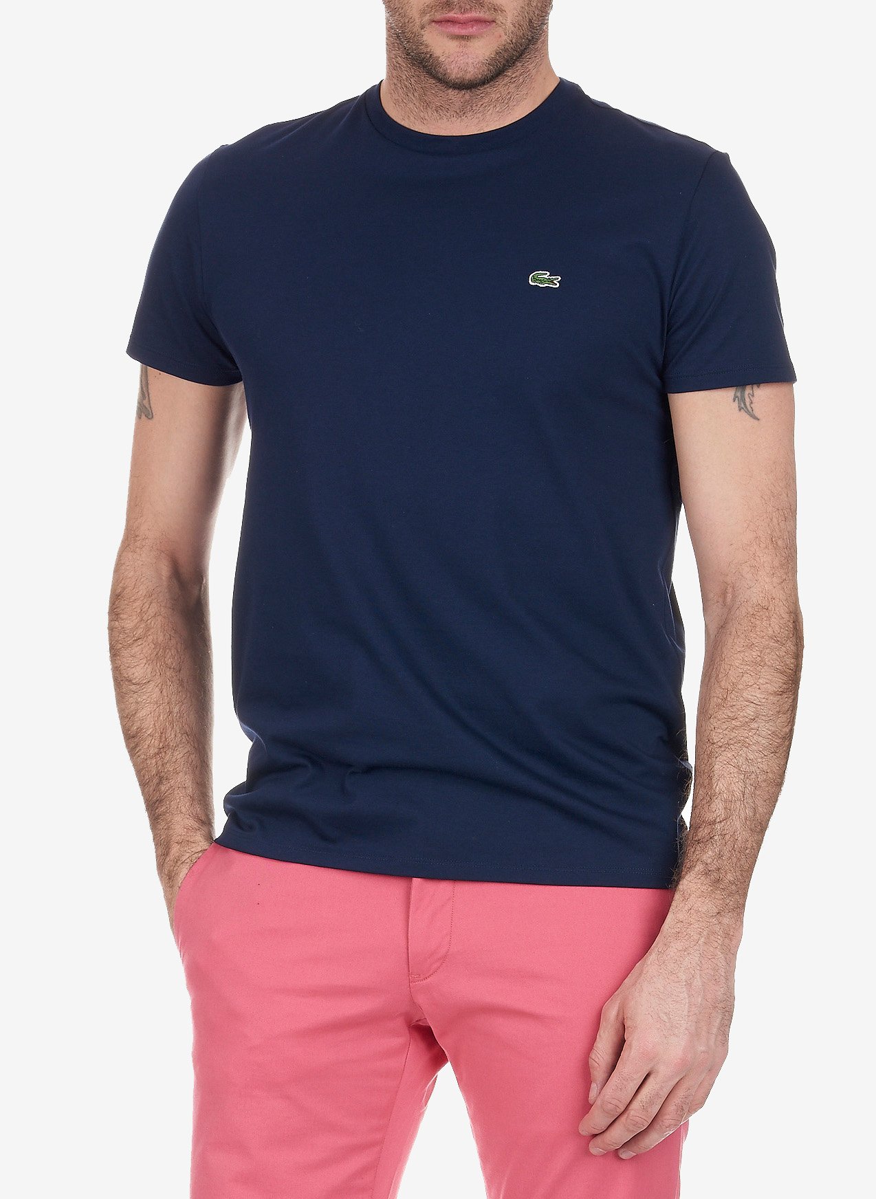 Regular-fit T-shirt Van Pima-katoen 
