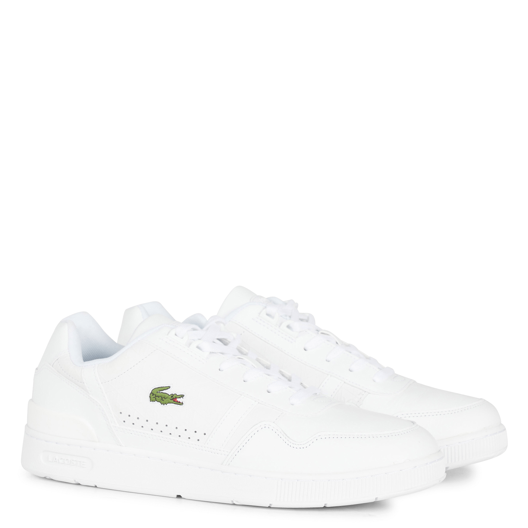 T-clip Sneakers Wht-nvy-red Lacoste - Heren | Place des Tendances