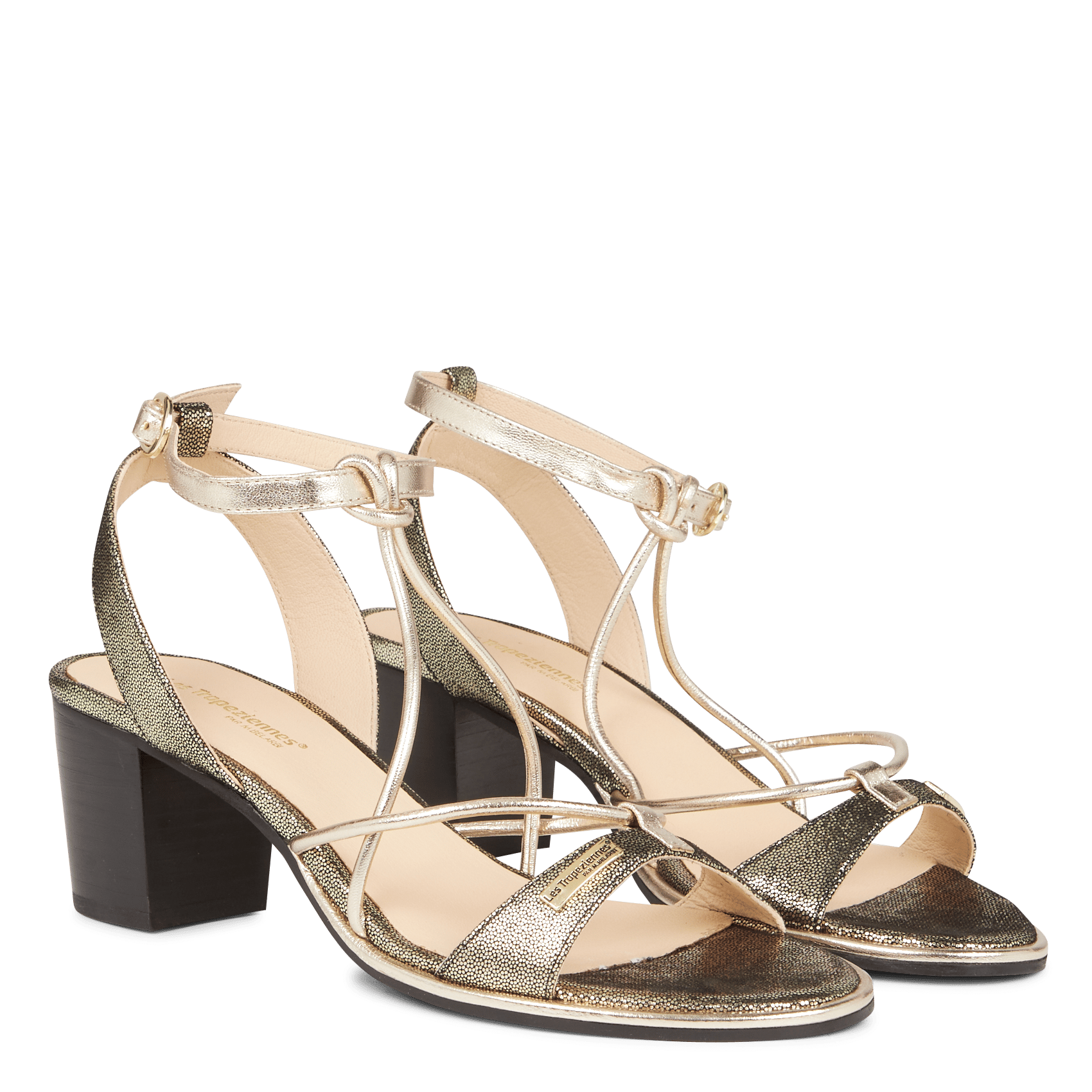 Schoenen Schoenen Muiltjes Zomerschoenen met hak Les Tropéziennes Les  Trop\\u00e9ziennes Zomerschoenen met hak zwart-wit casual uitstraling  polocentralcursos.com.br