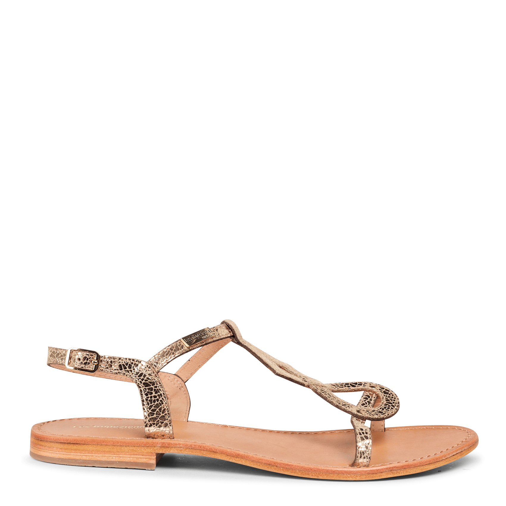 Platte, Glanzende, Leren Sandalen Or Les Tropeziennes Par M.belarbi - Dames  | Place des Tendances