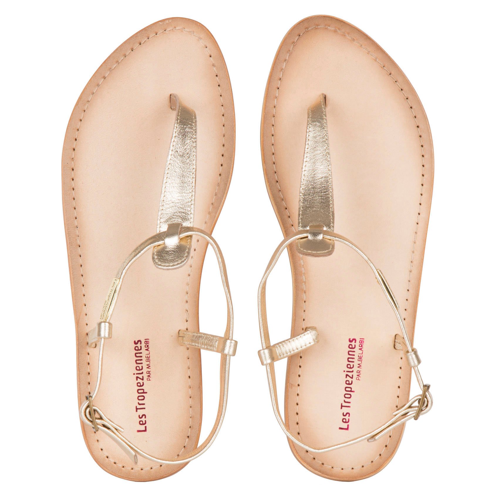 K. Jacques St. Tropez Buffon Leren Sandalen - Naturel - buffon eb0783  natural