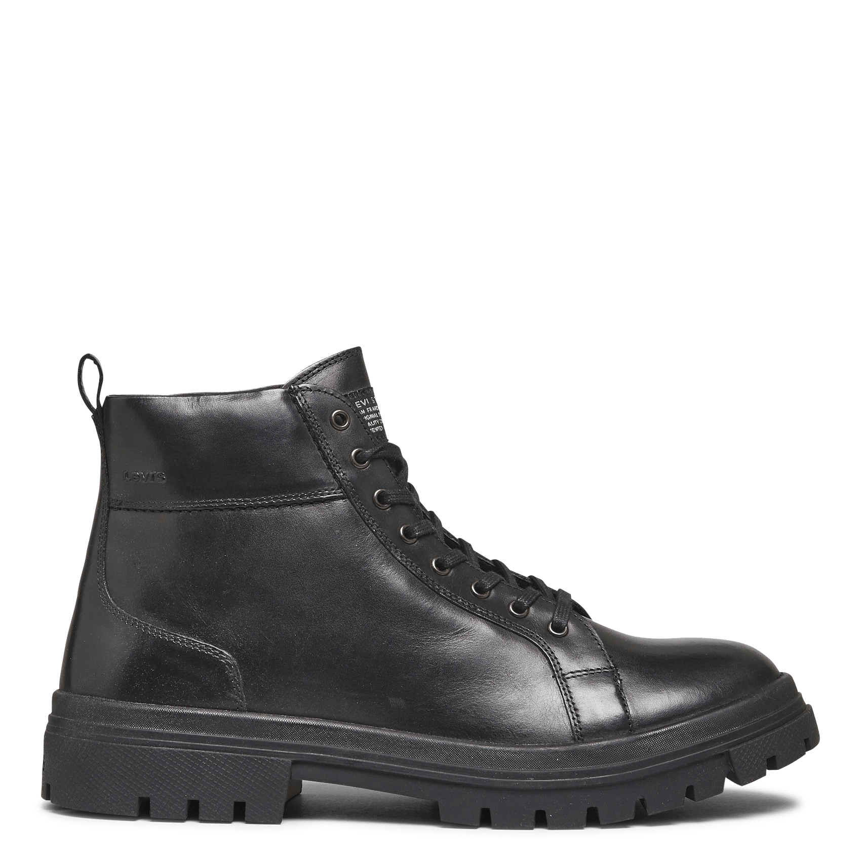 Leren Veterboots Noir Levi's - Heren | Place des Tendances