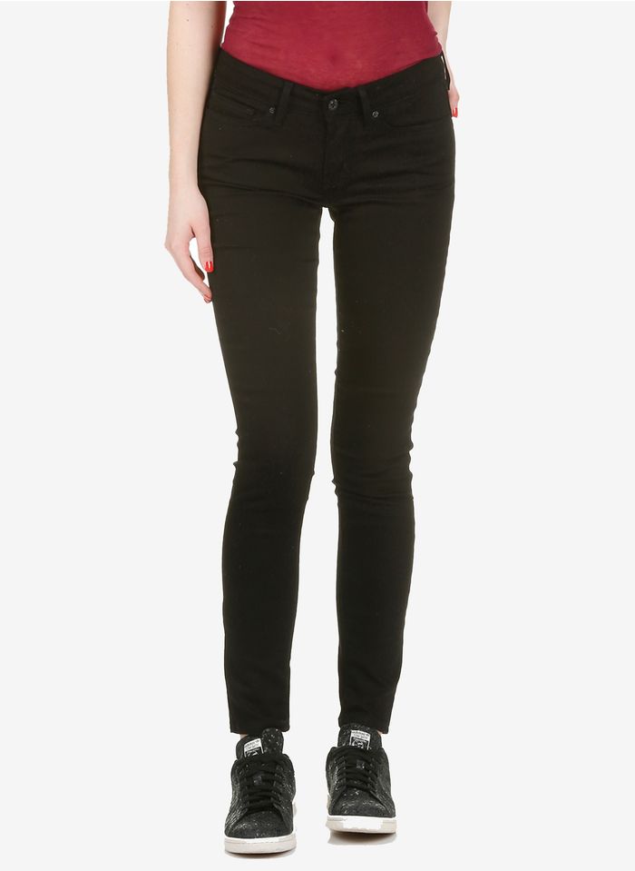LEVI'S Skinny 711 jeans met normale taille | Zwart