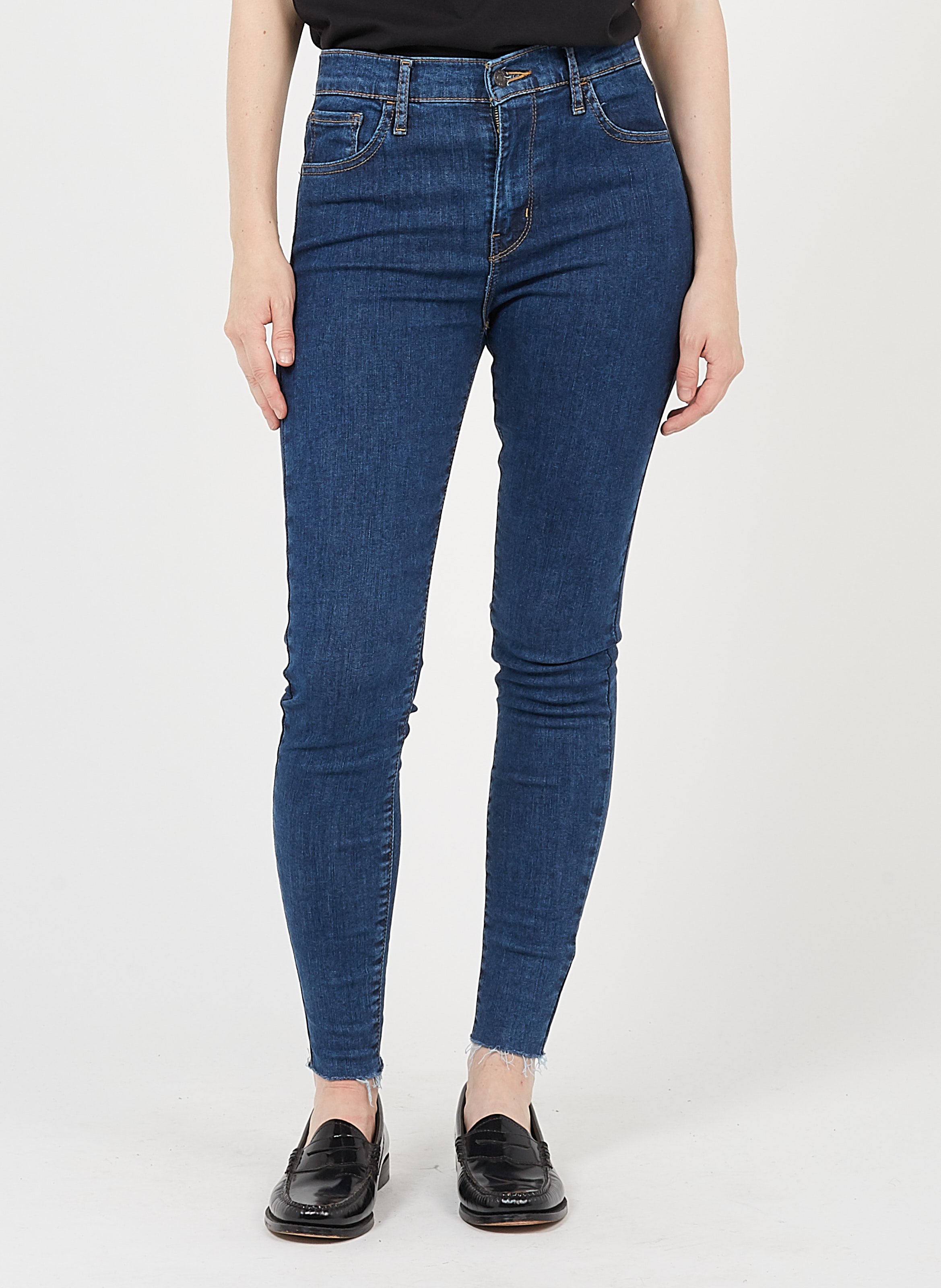 Sale Skinny Jeans Met Hoge Taille Indigo Fonce Levi's - Dames | Place des  Tendances