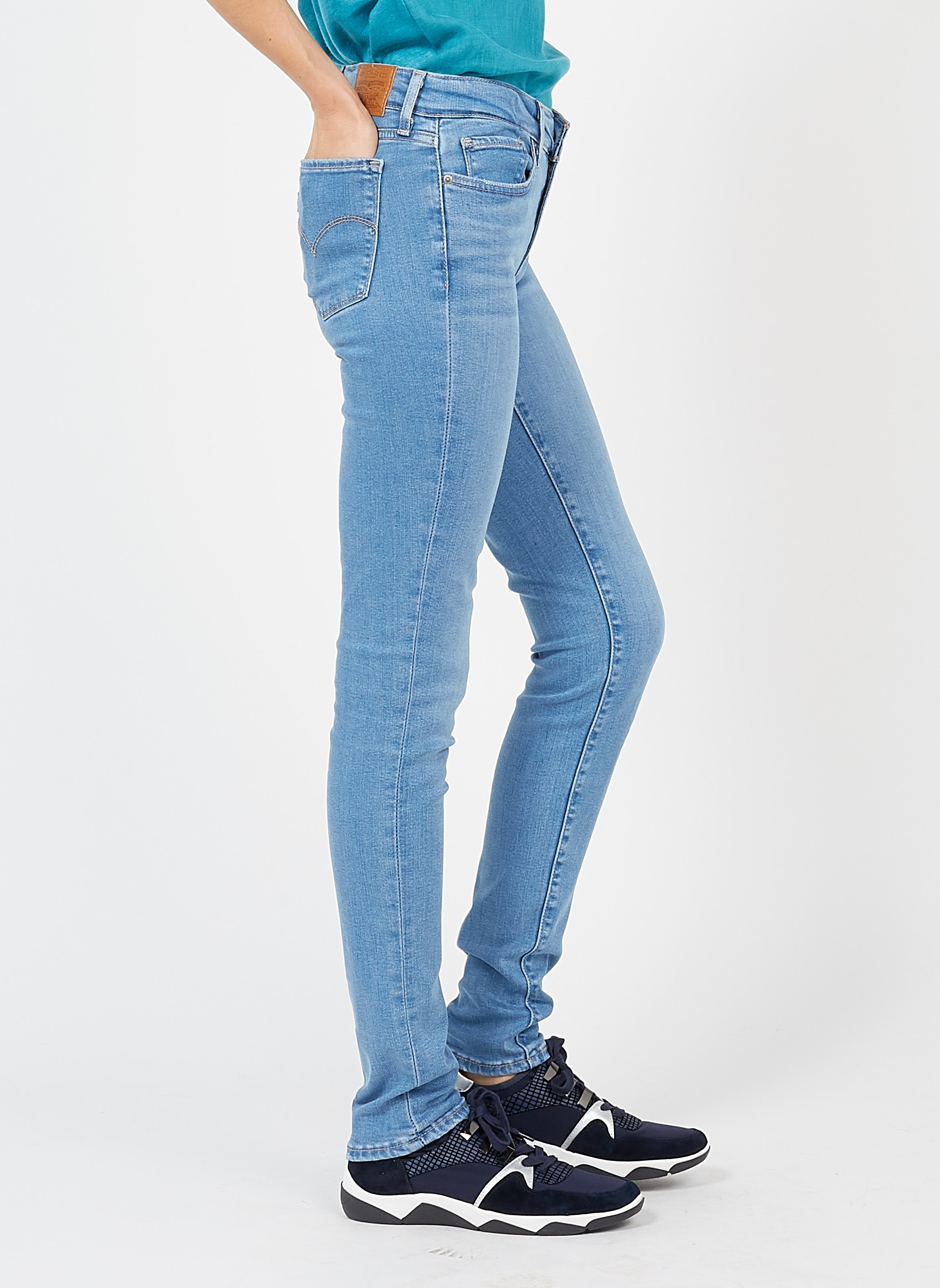 Skinny Jeans Met Lage Taille Indigo Clair Levi's - Dames | Place des  Tendances