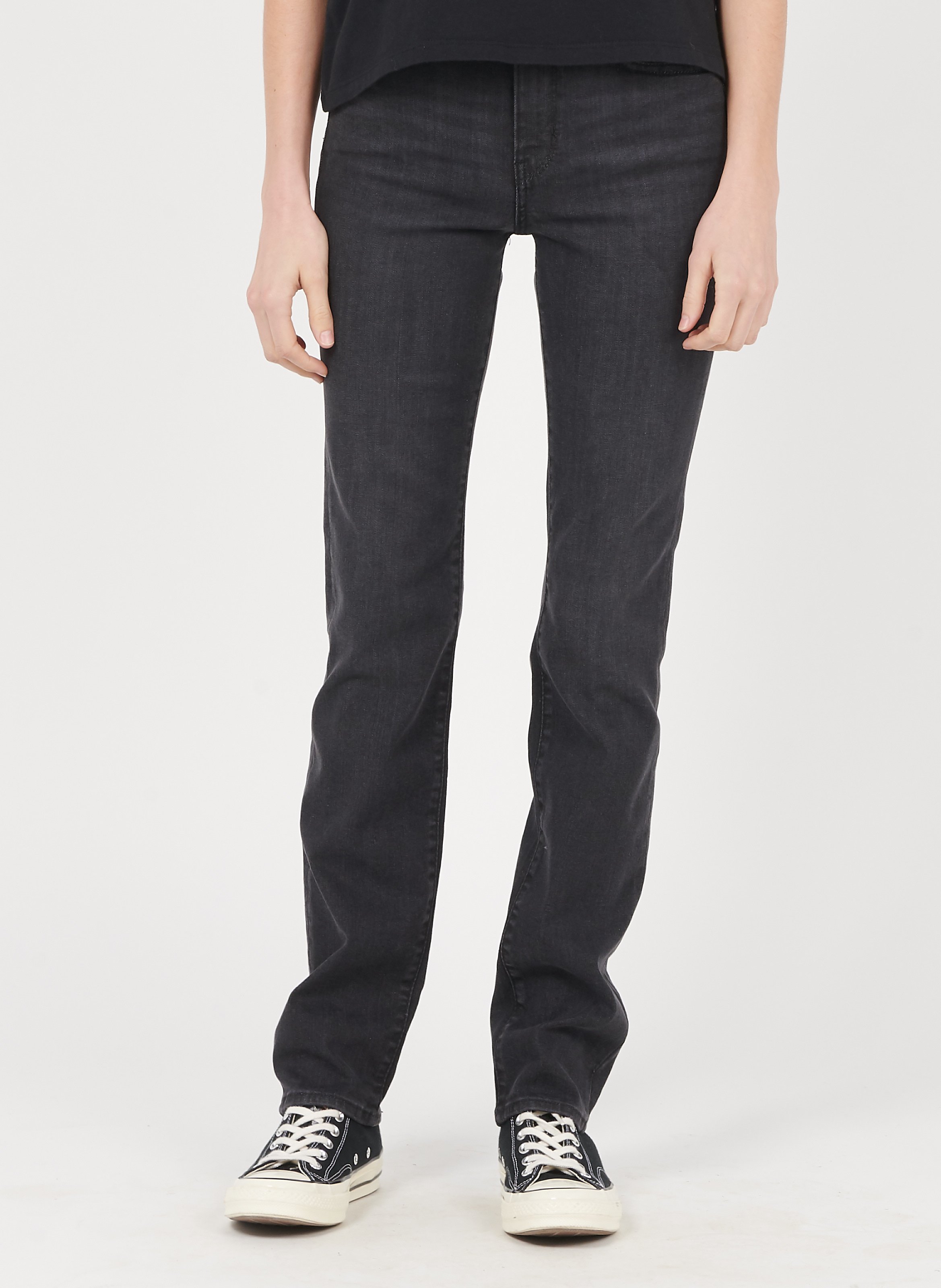Sale Slim-fit Jeans Met Hoge Taille Black Cloud Levi's - Dames | Place des  Tendances