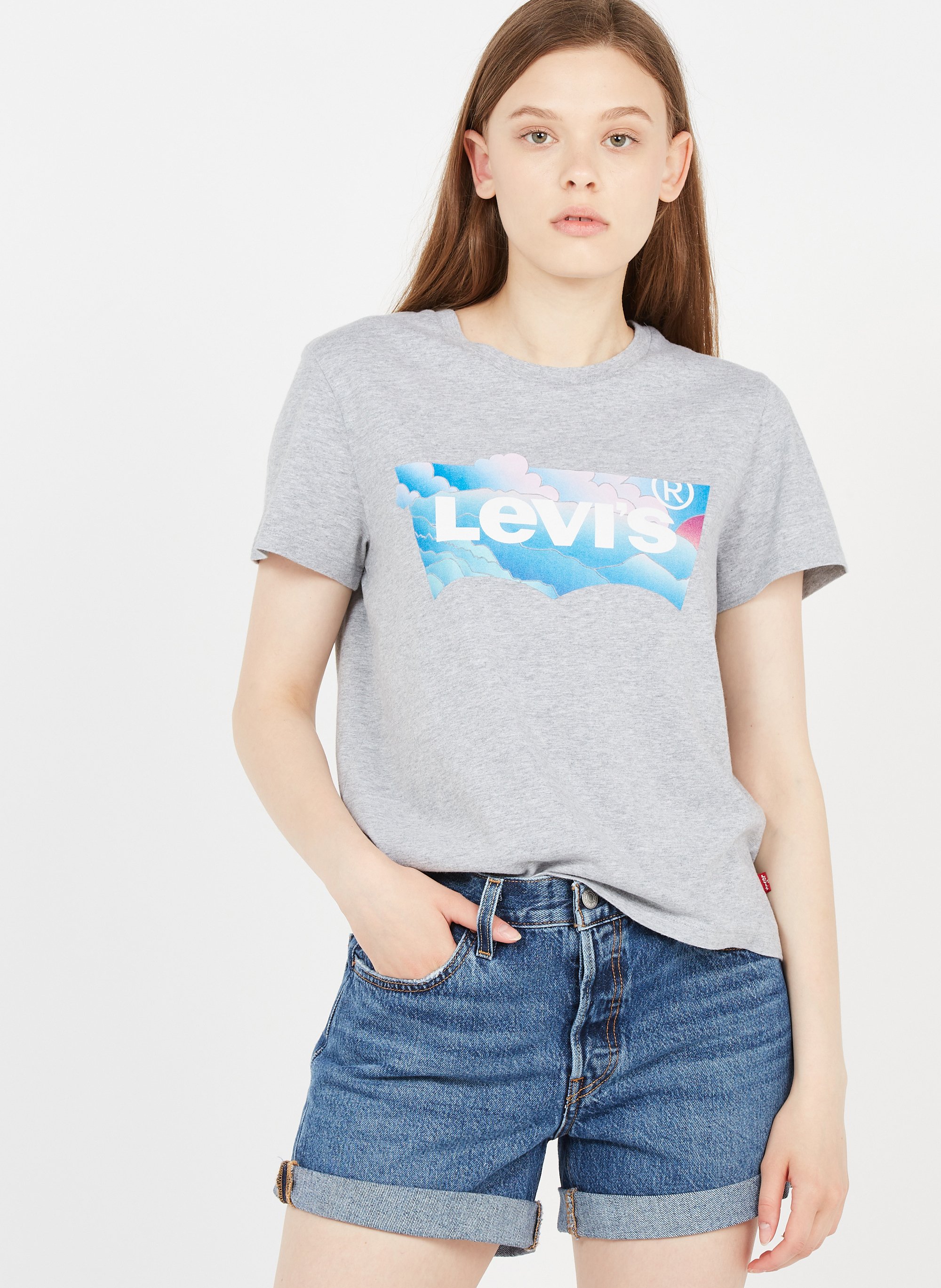 Spijkershort Indigo Fonce Levi's - Dames | Place des Tendances