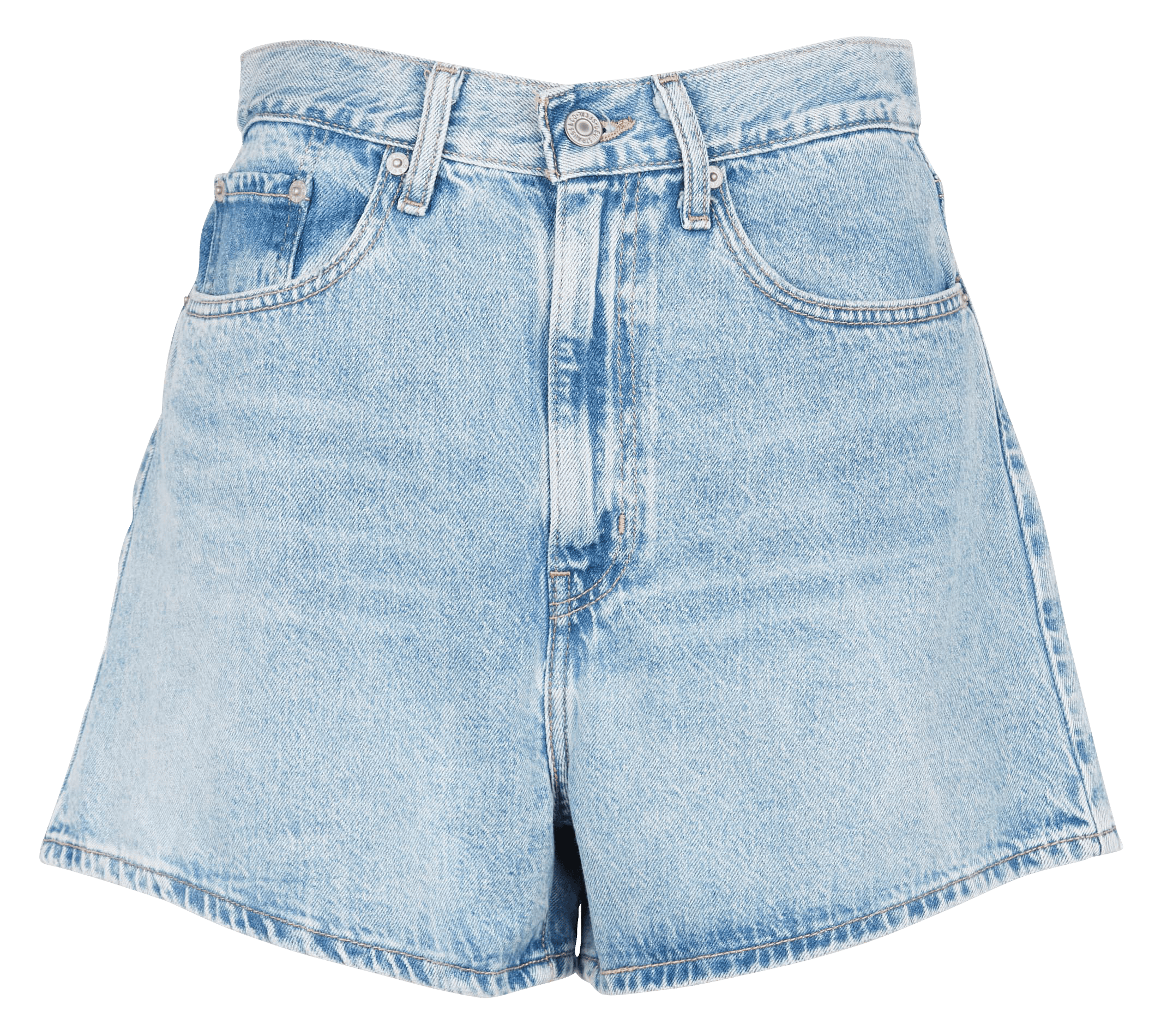 Sale Spijkershort Met Hoge Taille Indigo Clair Levi's - Dames | Place des  Tendances