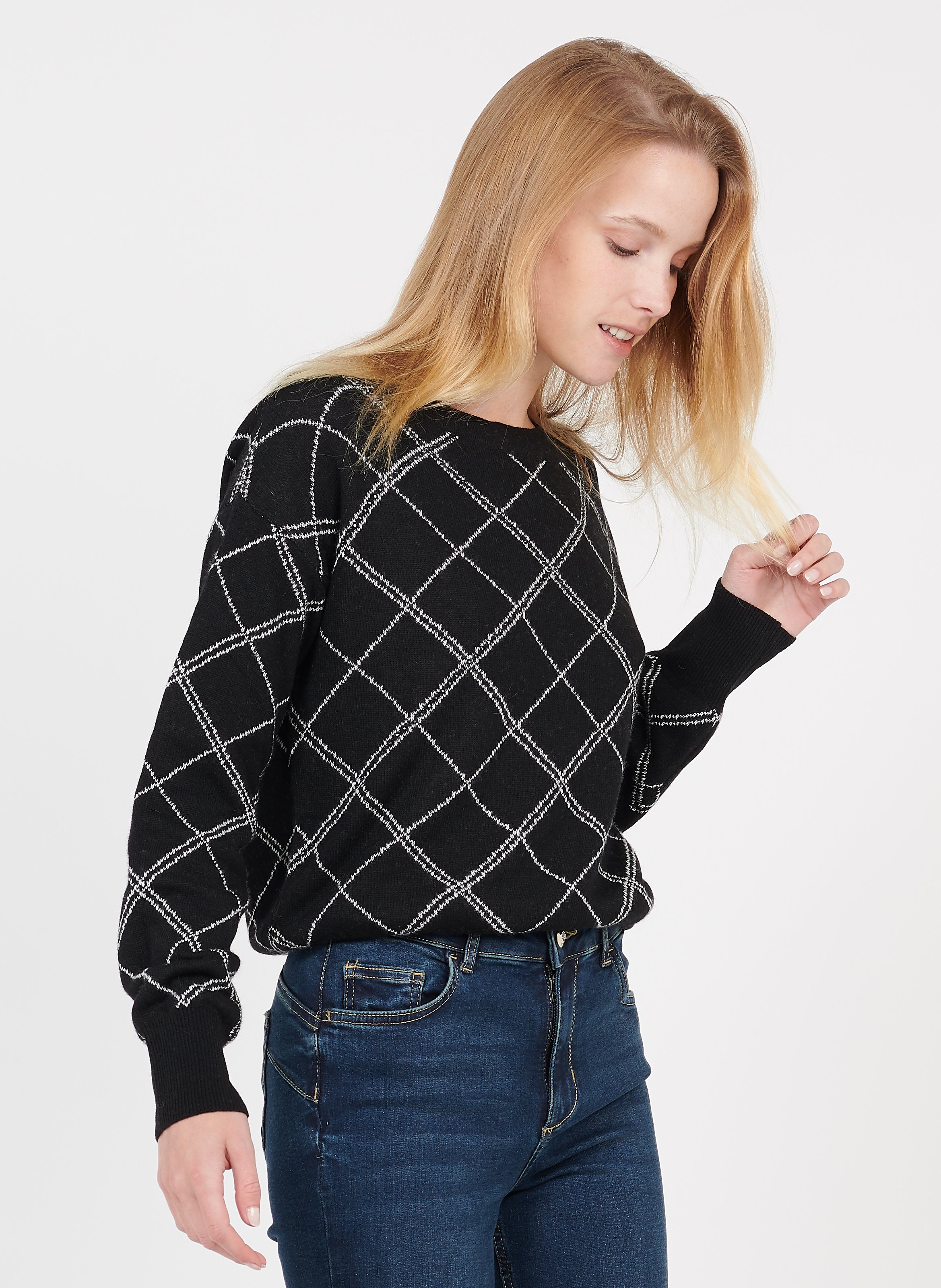 geruite sweater dames