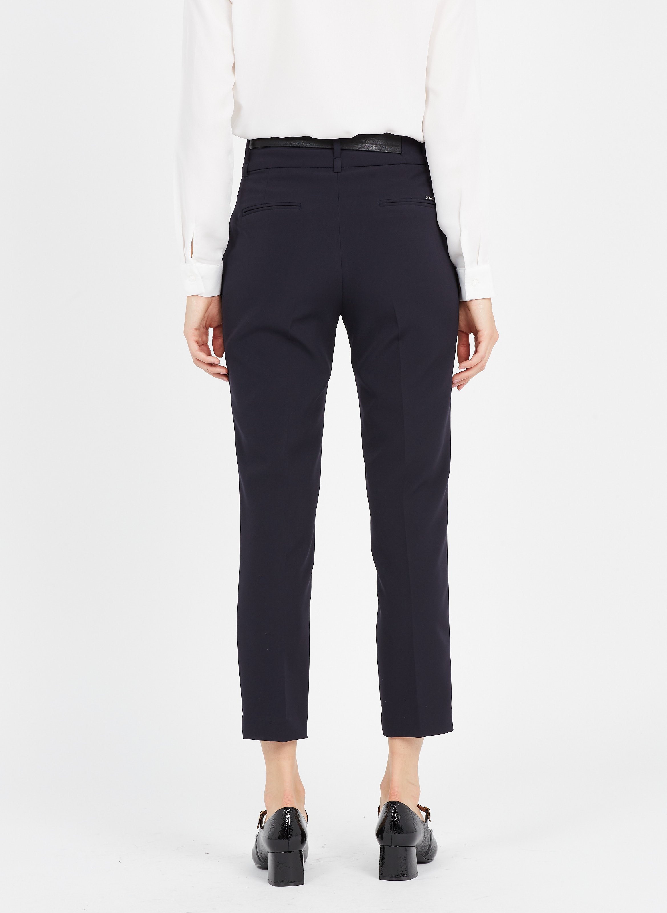 Witte broek Flare Cropped High Waist Liu Jo