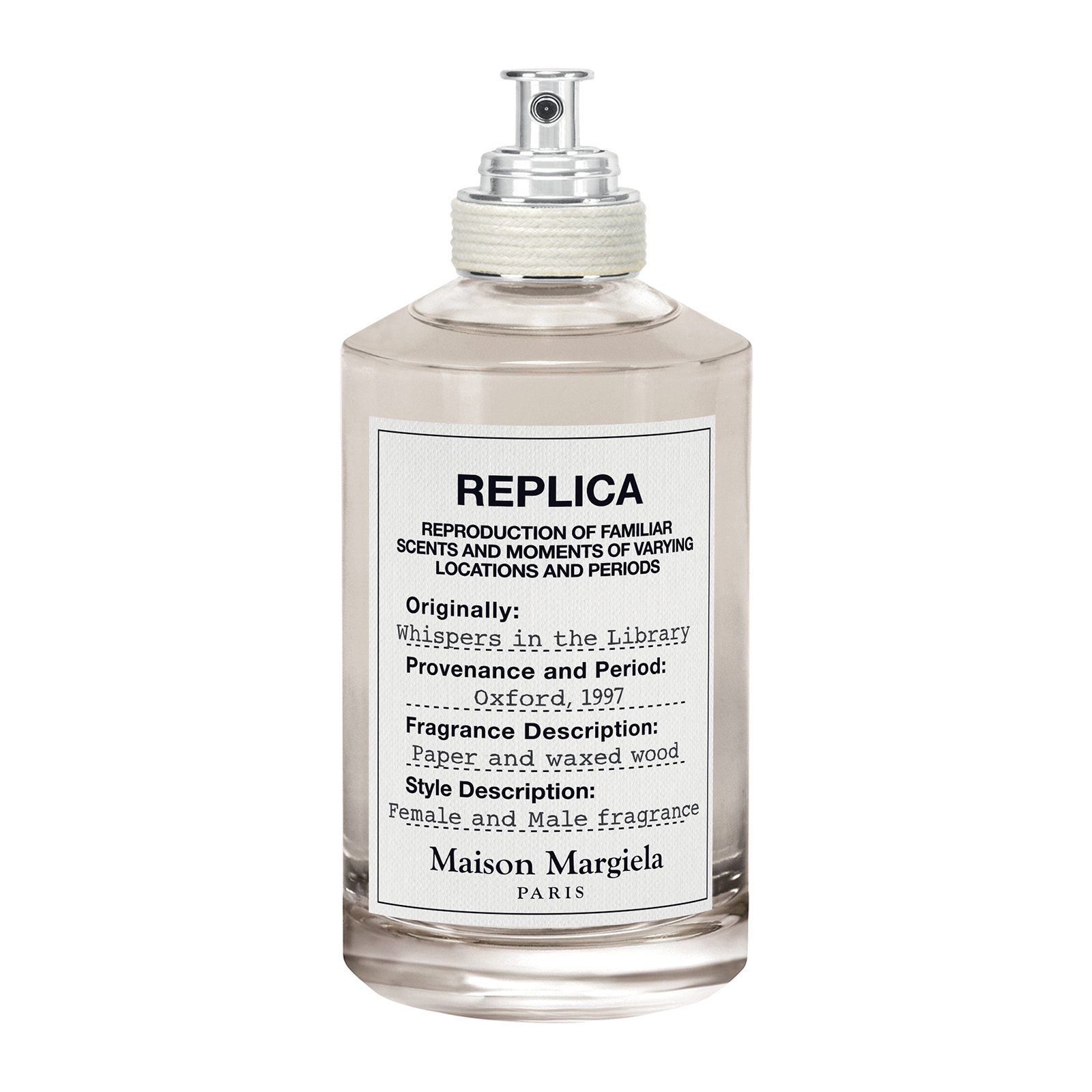 replica whispers in the library perfume