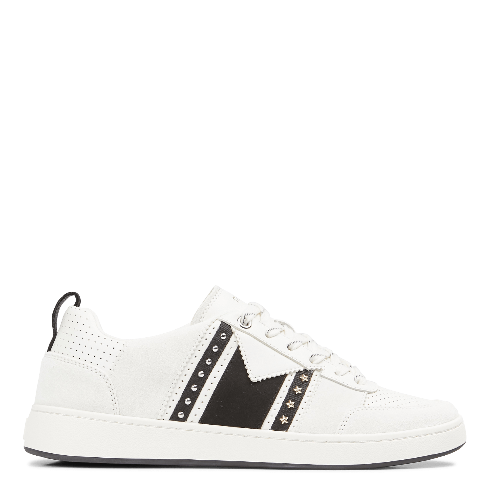 Sale Lage, Leren Sneakers Met Studs Blanc/noir Maje - Dames | Place des  Tendances