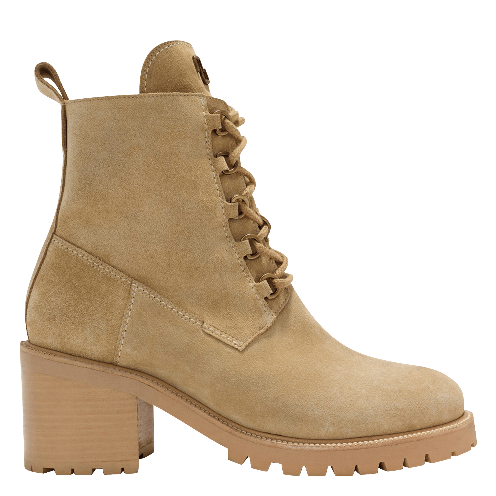 Sale Leren Enkellaarzen Met Hak Beige Sable Maje - Dames | Place des  Tendances