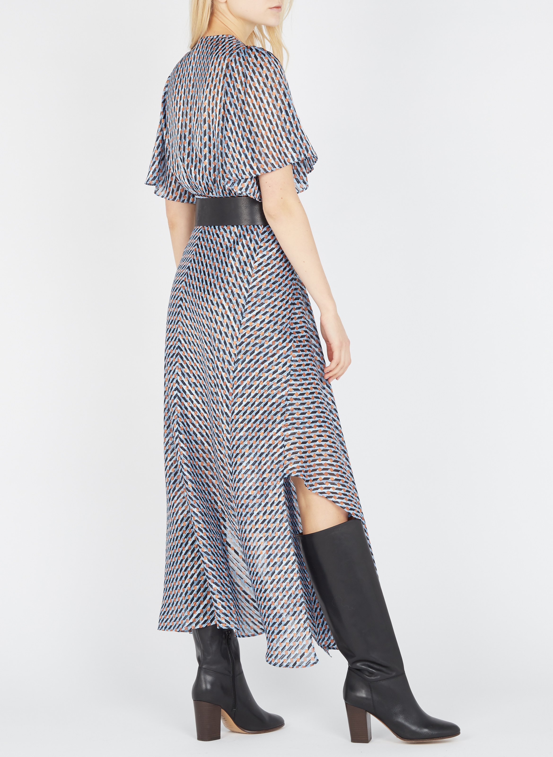 Leren Laarzen Met Hak Noir Maje - Dames | Place des Tendances