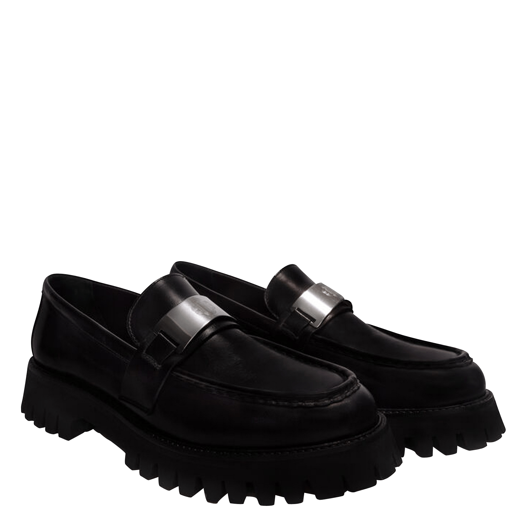 Sale Leren Mocassins Met Plateauzolen Noir Maje - Dames | Place des  Tendances