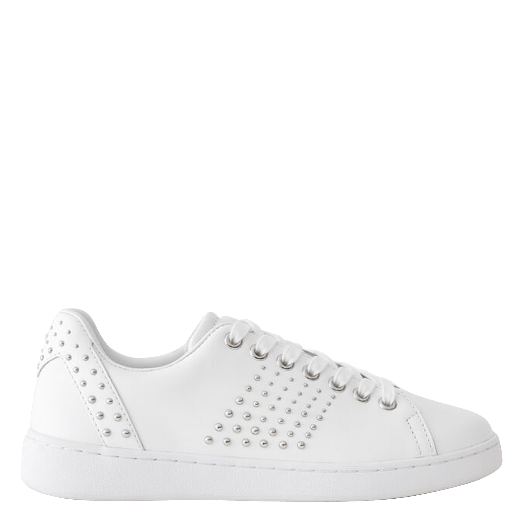 Sale Leren Sneakers Met Studs Blanc Maje - Dames | Place des Tendances